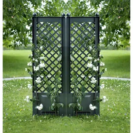 KHW Spalier mit Erdspieß 43 x 6 x 140 cm Grün