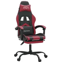 vidaXL Gaming-Stuhl mit Fußstütze Schwarz & Rot