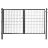 jungelmar Doppeltor 300 x 160 cm Schwarz/Metall
