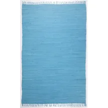 TEPGO Dream Cotton Handwebteppich 160 x 230 cm Türkis