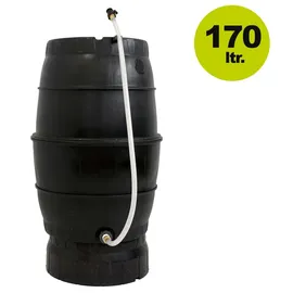 Yerd Regenfass 170 l Schwarz