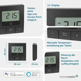 eQ-3 Homematic IP Wandthermostat Basic Anthrazit