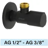 Tucai Eckventil Tucai TMM C850 Premium AG/AG 1/2`-3/8` schwarz matt