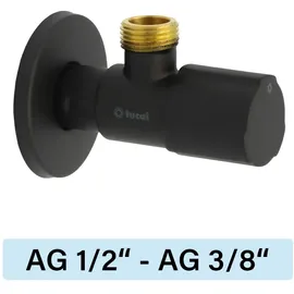 Tucai Eckventil Tucai TMM C850 Premium AG/AG 1/2`-3/8` schwarz matt