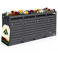 Novaterra Mülltonnenbox 265 x 80 x 124 cm anthrazit