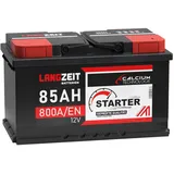 Autobatterie 85Ah 12V LANGZEIT Starterbatterie ersetzt 75Ah 77Ah 80Ah 83Ah 90Ah