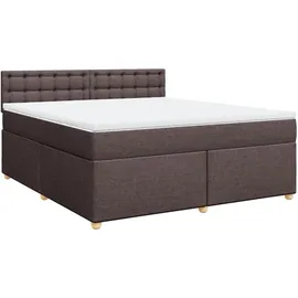 vidaXL Boxspringbett 180 x 200 cm Dunkelbraun