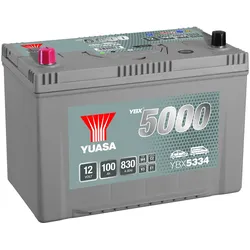 YUASA YBX5000 - SMF 12V 100Ah 830A Starterbatterie für HYUNDAI KIA IVECO NISSAN 2441000Q1D 51522016 21E6-20270 YBX5334