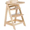 Hochstuhl ROBA Treppenhochstuhl Sit Up Click & Fun, natur, Baby, Gr. B/H/T: 45cm x 80cm x 54cm, beige (natur), Stühle, aus Holz