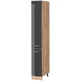 Vicco Apothekerschrank R-Line 30 cm Eiche Anthrazit