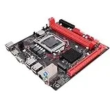 VBESTLIFE H61 Computer Motherboard, LGA1155 Socket für Core 2. 3. Gen I3 I5 I7 E3 V2 Pentium CPUs, M.2 NVME, SATA2.0, Dual DDR3 -Steckplätze 1080p Ausgang