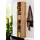 WELLTIME Soria Hochschrank 30 x 185 x 35 cm Weiß Metall/MDF/Spanplatte/Massivholz