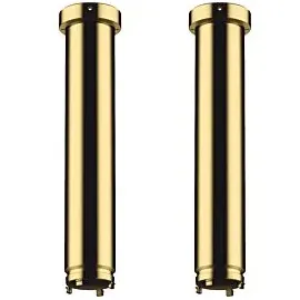 Hansgrohe AXOR ShowerSolutions Verlängerung Set 13603990 230 mm für Deckenbefestigung ShowerHeaven 1200/300 4jet, Polished Gold Optic