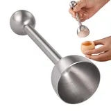 Eierköpfer - Eieröffner Stainless Steel, Eierpiekser, Eierköpfer Eieröffner Edelstahl, Eierschneider, Egg Topper Cutter Metall Eierschale Cutter, Für Weiches Harte Gekochtes Eier Cracker - Zeitsparend