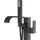 Beliani NIAGARA Wannenarmatur Messing Schwarz Matt