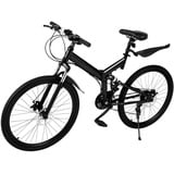 XUEMANSHOP Mountainbike Klappfahrrad 26 Zoll Rennrad Faltrad Fahrrad 21-Gang Erwachsen Fahrrad Faltfahrrad 150kg für Damen Herren