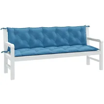 vidaXL Gartenbankauflage 180 x 50 x 7 cm melange blau 2 St.