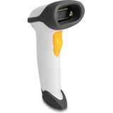 Delock USB Barcode Scanner 1D mit Anschlusskabel und Halterung - Laser - hellgrau