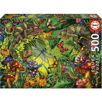 Educa (19551) Puzzle 500 Teile für Erwachsene | Buntes Dschungelleben, 500 Teile Puzzle für Erwachsene und Kinder ab 11 Jahren, Tierpuzzle