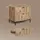 livinity® Waschbeckenunterschrank 2 Auszüge 70 x 63 x 45,1 cm Braun