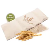 ZOLLNER Körnerkissen,Bezug abnehmbar, 100% Baumwolle, 20x53 cm, natur