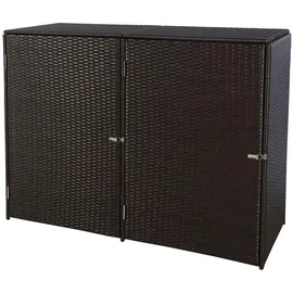 Proregal Mülltonnenverkleidung 176 x 130 x 131 cm braun