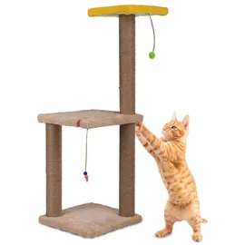 Jungengel Kratzbaum XL 82 cm beige/gelb