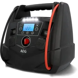 AEG Tragbare 12V Energiestation Auto Starthilfe mit Luftkompressor Schwarz/Rot