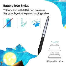 Huion HS610 5080 lpi, Grafiktablett Schwarz