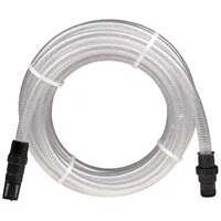 VidaXL Saugschlauch mit PVC-Anschlüssen Transparent 1" 10 m PVC,