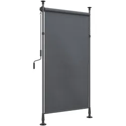 Outsunny Senkrechtmarkise Aluminium, Polyester