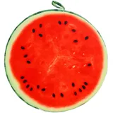 Bodenkissen für Kinder, 33 cm, rundes Wassermelonenkissen, Obst-Sitzpolster, dekoratives Obst-Plüschkissen, maschinenwaschbar, für Zuhause, Sofa, Schlafzimmer, Wohnzimmer, Esszimmerstuhl, Kissen, ästh