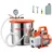 Vevor 11,36 L Vakuumkammer mit Pumpe, 99 L/min, Edelstahl, Entgasungskammer-Kit, einstufig, Deckel aus gehärtetem Glas, 1,5 m Schlauch, zur Stabilisierung von Holzentgasungs-Silikonharz
