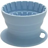 Baoblaze Zusammenklappbarer Kaffeetropfkegel aus, Kaffeezubehör, Kaffeefilterhalter, Kaffeefilter für Wandern und Reisen, Blau