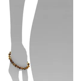 Ostsee-Schmuck Armband Kugel 8 mm grün 19 cm