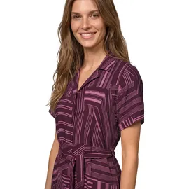 STREET ONE Midikleid Grafisches Muster Lila/Pink/Rosa 44