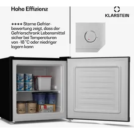 Klarstein Irene Retro Mini-Gefrierschrank Schwarz