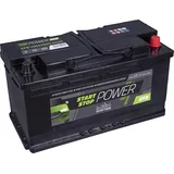 intAct Start-Stop-Power EFB100SS, wartungsfreie EFB Start Stopp Batterie, Autobatterie 12V 100Ah 900 A (EN), Schaltung 0 (Pluspol rechts), Maße (LxBxH): 353x175x190mm