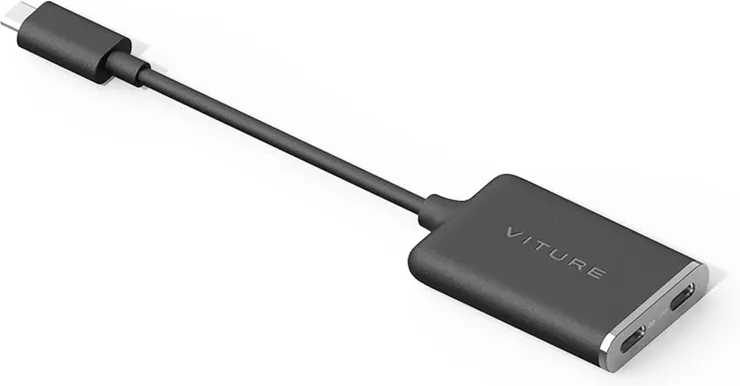 VITURE USB-C auf Brillen und Ladegeräte-Adapter, Schwarz, One-CtoG-Adp-Blk