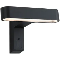 Paulmann House LED Außenwandleuchte Ito Bewegungsmelder Horizontale Ausrichtung IP44  227x159mm 3000K 6W 450lm 230V 65° Anthrazit 94548