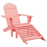 vidaXL Adirondack-Gartenstuhl 70 x 147,5 x 88,5 cm rosa