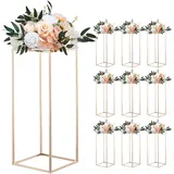 Vevor Hochzeitsblumenständer 25 x 25 x 60 cm Roségold
