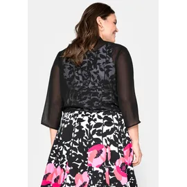 sheego Blusenjacke schwarz 48/50