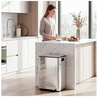 Homcom Mülltrennsystem 47,7 l Silber