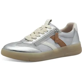 Jana Damen Sneaker flach Silber 38