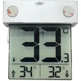 infactory Digitales Fensterthermometer, großes Display, Außentemperatur-Anzeige