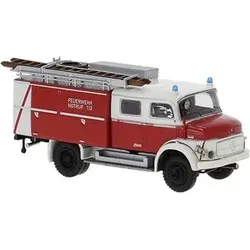 BREKINA 47169 1:87 Mercedes LAF 1113 TLF 16 Aufbau Klappen rot weiss Feuerwehr Hessen, 1972