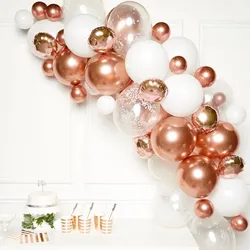 Luftballon Girlande roségold