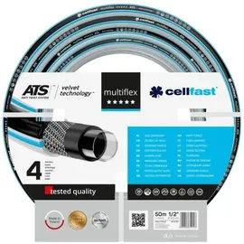 Cellfast MultiFlex ATS Variant Gartenschlauch 50 m schwarz