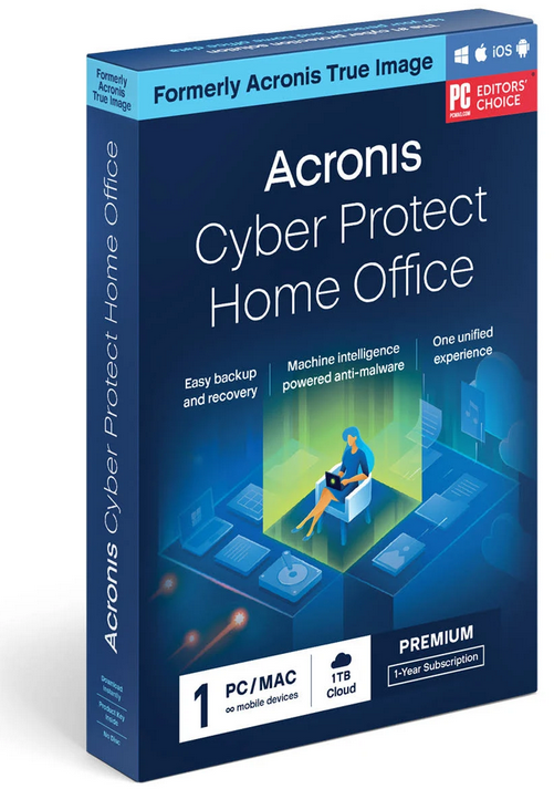 Acronis Cyber Protect Home Office Premium+ 1 TB Cloud Storage ESD  ; 3 Geräte 1 Jahr